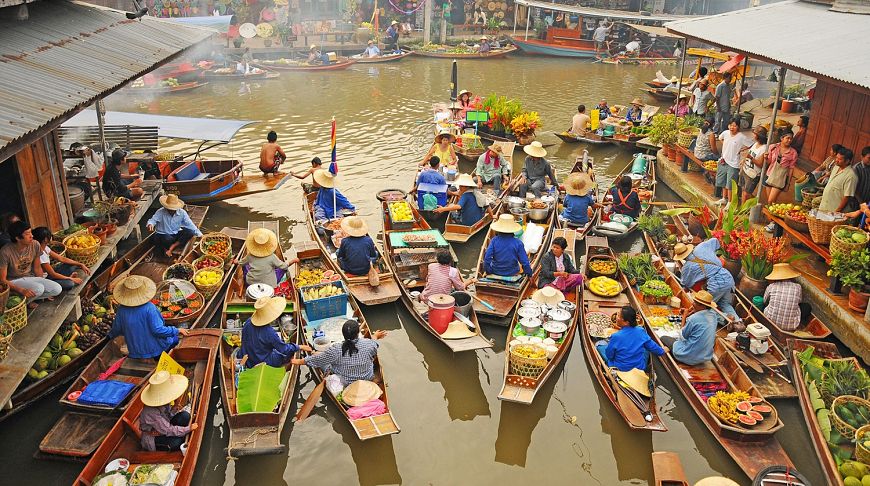 таиланд плавучий рынок