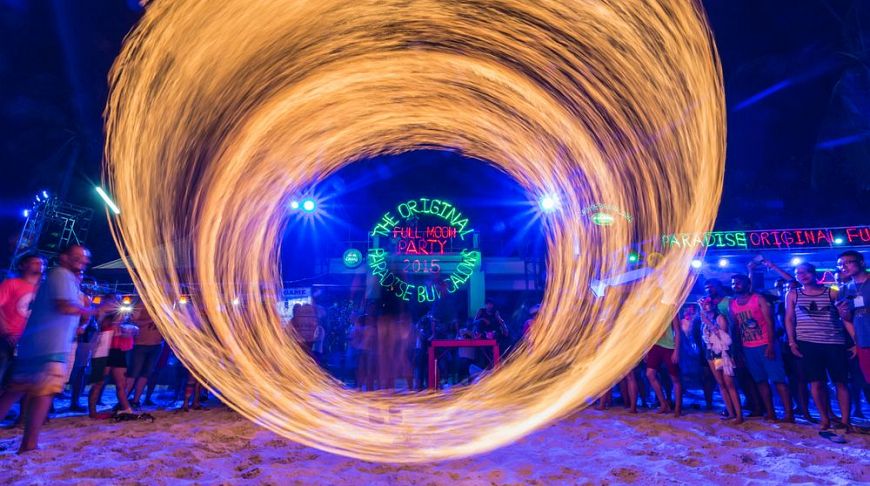 Full Moon Party на острове Пханган